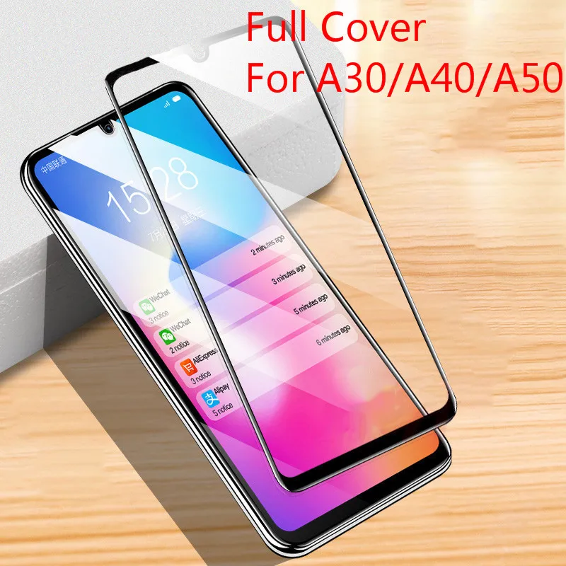 Защитное стекло 9D HD для Samsung Galaxy A50 A40 A30 | Мобильные телефоны и аксессуары