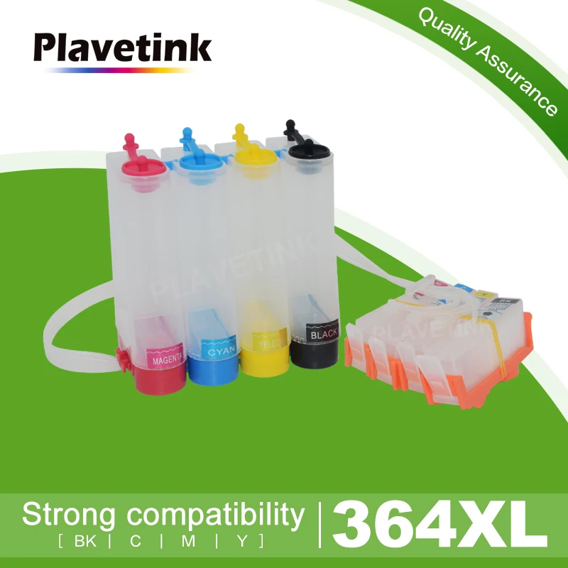 

Plavetink 4 цвета 364XL непрерывной подачи чернил Системы СНПЧ для hp 364 XL для hp с чернилами hp Deskjet 3070A B209A B210A 5510 5515 5520 принтер