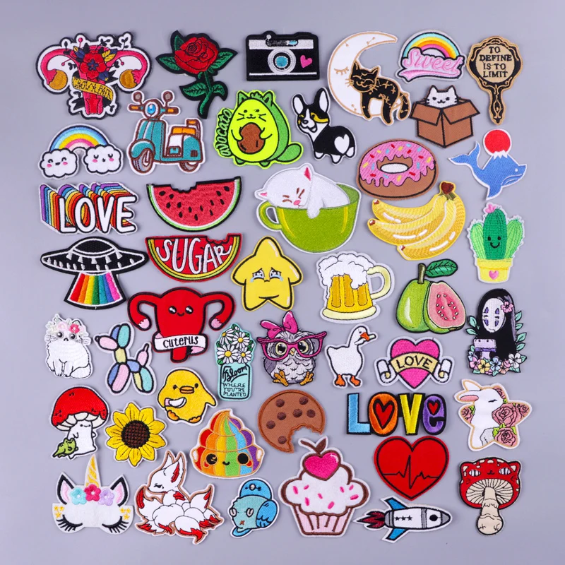 Cartoon Animal Cat Applique Iron On Patches On Kids Clothes Fruit Food Embroidered Patches For Clothing Stickers Cute Badges DIY
Cartoon Animal Cat Applique Iron On Patches On Kids Clothes Fruit Food Embroidered Patches For Clothing Stickers Cute Badges DIY
