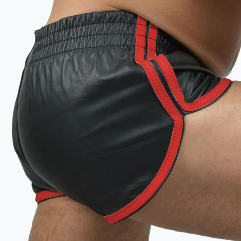 Men Boxing Punk PU Leather Slim Motorcycle Trousers Solid Color Plus Size Jogging Training Fitness Shorts Sweatpants For Male
Men Boxing Punk PU Leather Slim Motorcycle Trousers Solid Color Plus Size Jogging Training Fitness Shorts Sweatpants For Male