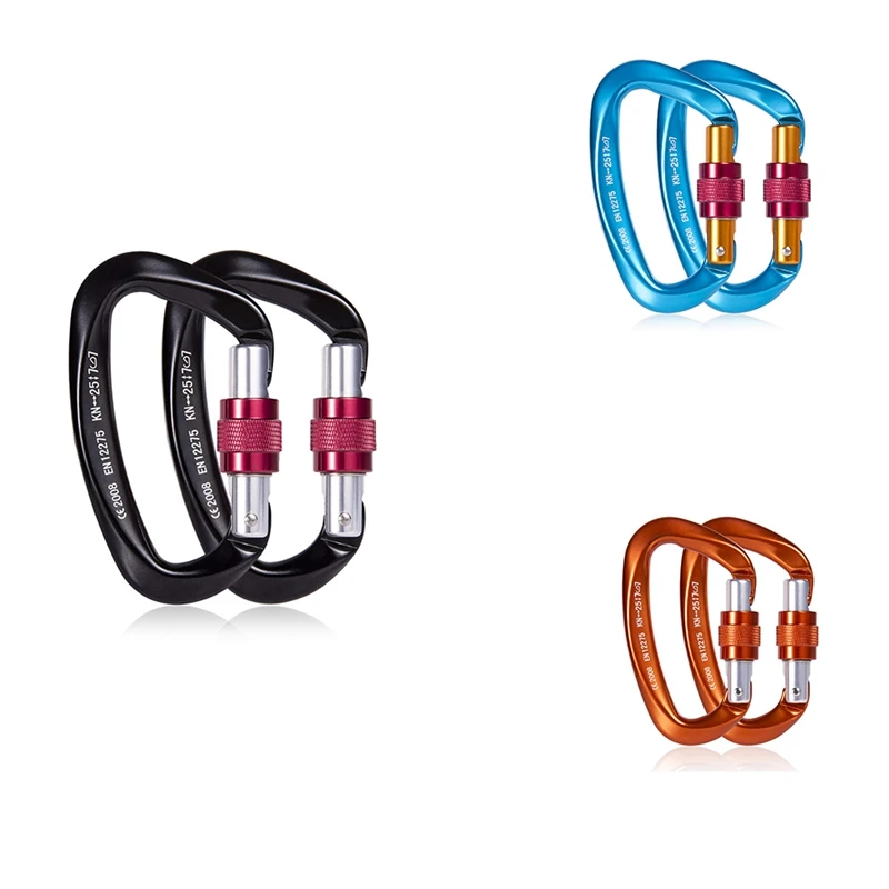 New Sale 25KN Professional Climbing Carabiner D Shape Aviation Aluminum Safety Lock Outdoor Mountaineering Equipment
New Sale 25KN Professional Climbing Carabiner D Shape Aviation Aluminum Safety Lock Outdoor Mountaineering Equipment