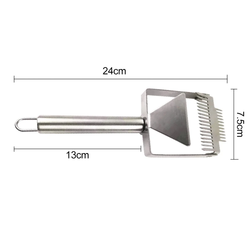 Multi-purpose Stainless Steel Double-tooth Cutting Honey Fork Scraping Honey Spatula Scraper Beehive Nest Box Tool
Multi-purpose Stainless Steel Double-tooth Cutting Honey Fork Scraping Honey Spatula Scraper Beehive Nest Box Tool
