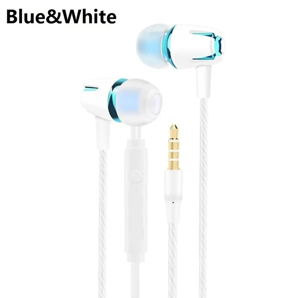 Wired Earphone Electroplating Bass Stereo In-ear Headphone With Mic Hansfree Call Phone Earphone For Android IOS
Wired Earphone Electroplating Bass Stereo In-ear Headphone With Mic Hansfree Call Phone Earphone For Android IOS
