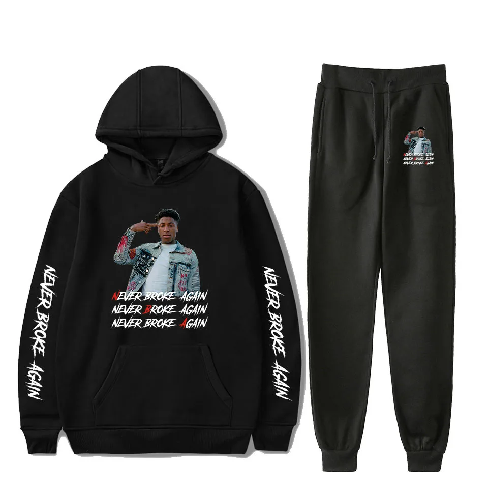 New YoungBoy Never Broke Again Fashion Hip Hop Hoodie Sweatpants 2Pcs Sport suit Women/Men Tracksuit Hoodies Pants
New YoungBoy Never Broke Again Fashion Hip Hop Hoodie Sweatpants 2Pcs Sport suit Women/Men Tracksuit Hoodies Pants