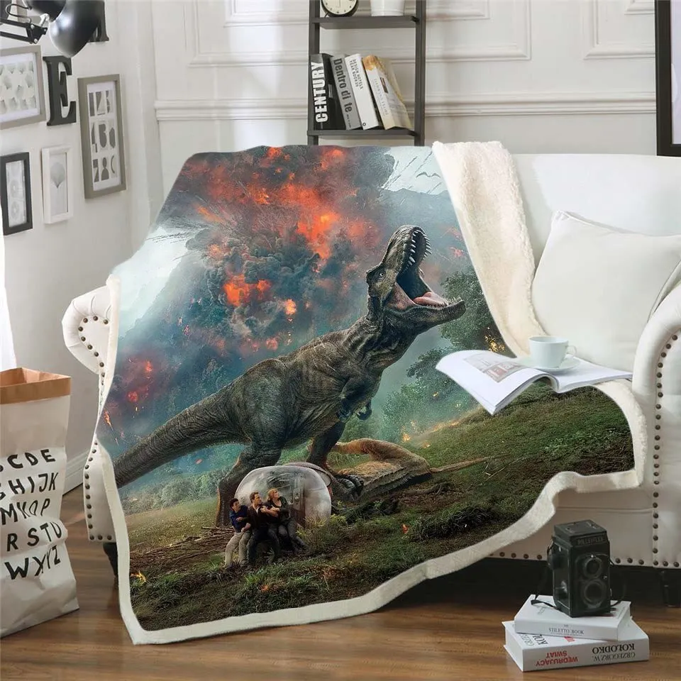 Dinosaur Jurassic Funny Character Blanket 3D Print Sherpa Blanket on Bed Home Textiles Dreamlike Style 12
Dinosaur Jurassic Funny Character Blanket 3D Print Sherpa Blanket on Bed Home Textiles Dreamlike Style 12