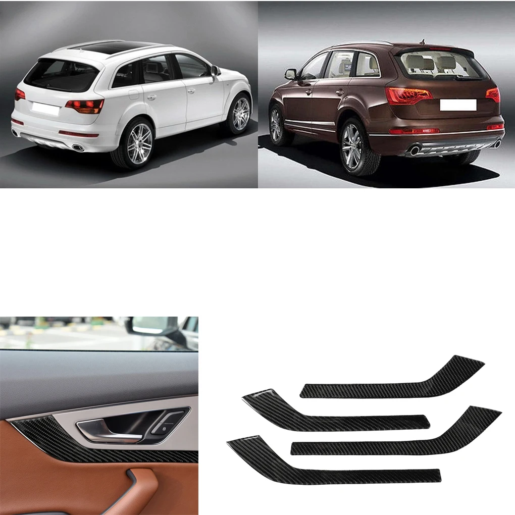 4 Pcs/set Car Inner Door Handle Panel Cover Carbon Fiber Decor Replacement for Q7 SQ7 4M 2016-2019
4 Pcs/set Car Inner Door Handle Panel Cover Carbon Fiber Decor Replacement for Q7 SQ7 4M 2016-2019