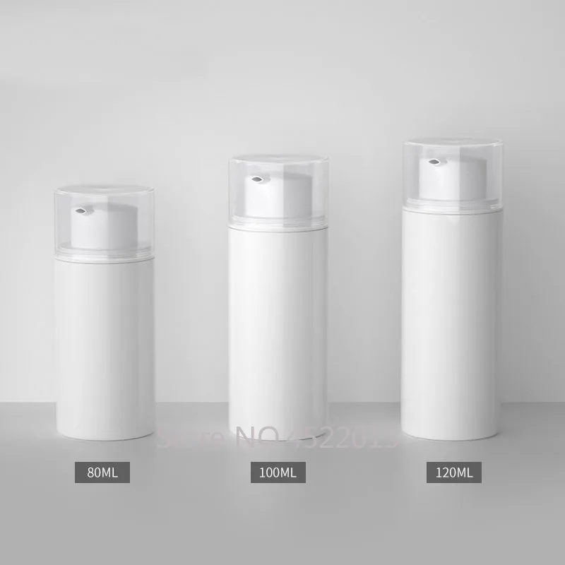 80ml100ml120ml 30pcs/lot Empty White PP Warp Cosmetic Airless Bottle,DIY Foundation Vacuum Bottle,Snap Portable Lotion Container
80ml100ml120ml 30pcs/lot Empty White PP Warp Cosmetic Airless Bottle,DIY Foundation Vacuum Bottle,Snap Portable Lotion Container