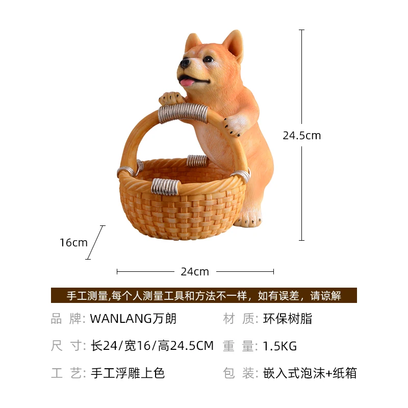 CreativeResin Dog Statue puppy Sculpture Figurine Key Candy Container Home Decoration Table Desktop Decoration Accessories
CreativeResin Dog Statue puppy Sculpture Figurine Key Candy Container Home Decoration Table Desktop Decoration Accessories