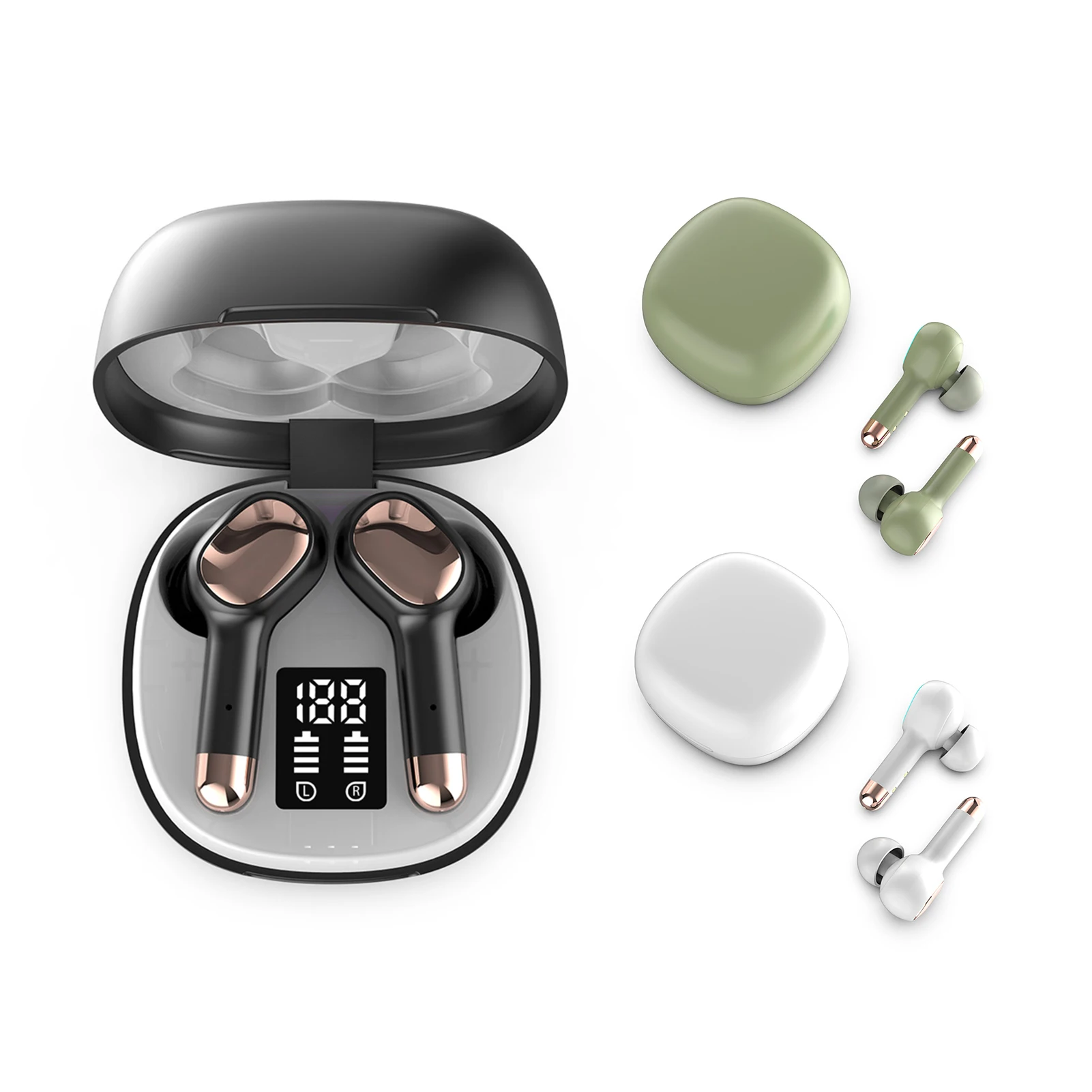 Wireless Earbuds Bluetooth V5.0 Headset Dual Mic Noise Cancellation Wireless Earphones
Wireless Earbuds Bluetooth V5.0 Headset Dual Mic Noise Cancellation Wireless Earphones