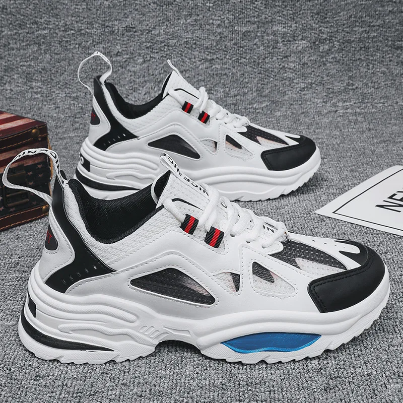 Men's Chunky Sneakers Thick Bottom Platform Men Vulcanize Shoes Fashion Breathable Casual Running Shoe for Man Black White Shoes
Men's Chunky Sneakers Thick Bottom Platform Men Vulcanize Shoes Fashion Breathable Casual Running Shoe for Man Black White Shoes