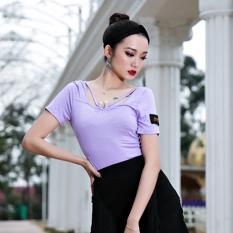 2020 New Latin Top For Women Sexy Short Sleeve Salsa Training Shirts Competition Dresses Tango Dance Practice Costumes SL3269
2020 New Latin Top For Women Sexy Short Sleeve Salsa Training Shirts Competition Dresses Tango Dance Practice Costumes SL3269