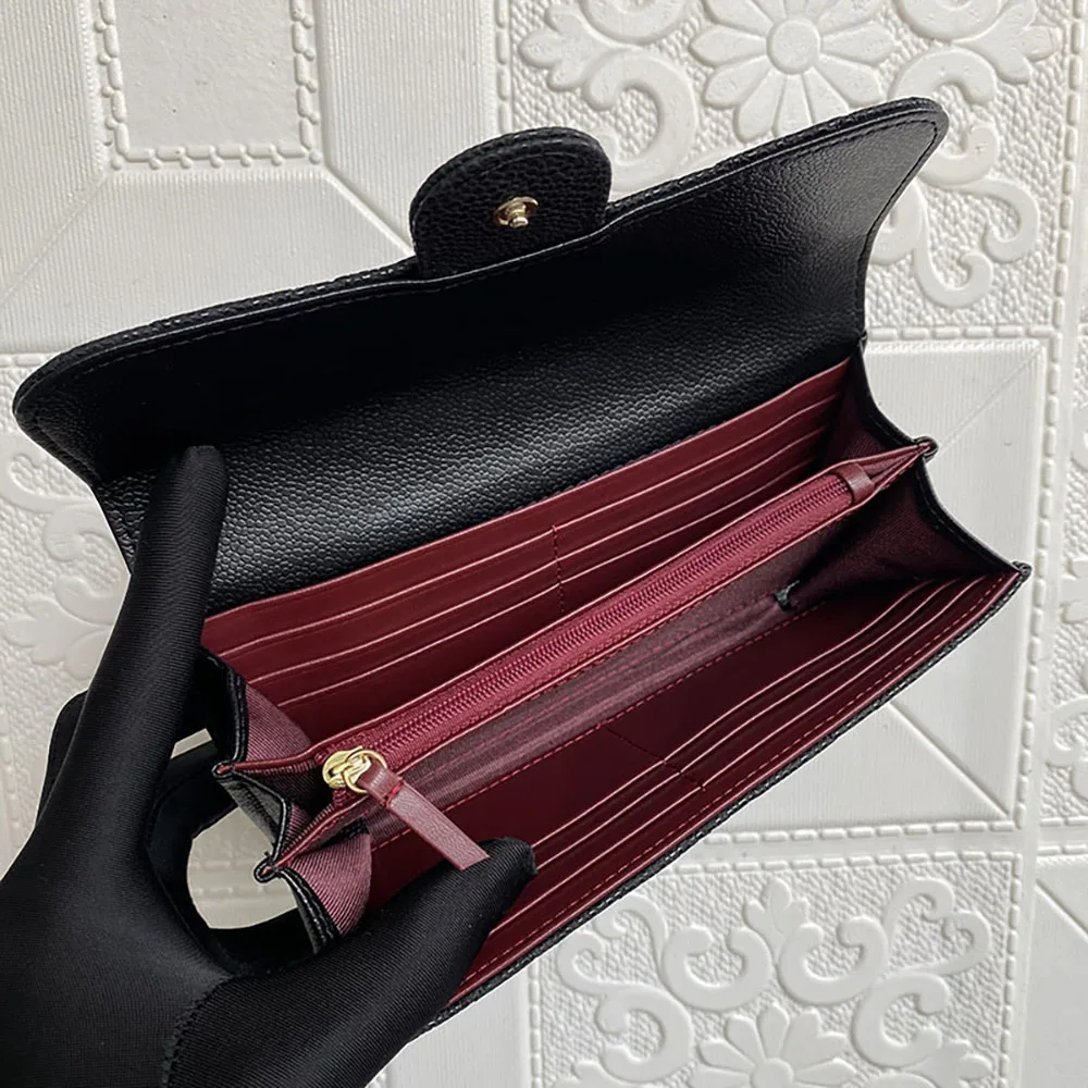 Luxury women Wallet designer famous brand and lambskin leather Wallet caviar Long Wallet hight quality free ship
Luxury women Wallet designer famous brand and lambskin leather Wallet caviar Long Wallet hight quality free ship