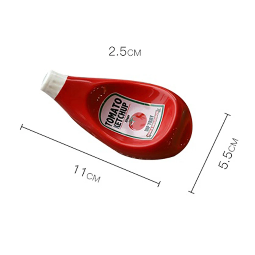 Plate Ceramic Extruded Tomato Sauce Bottle Shape Soy Sauce Dish Mustard Dish Creative Dish Dinner Plate Kitchen Accessories
Plate Ceramic Extruded Tomato Sauce Bottle Shape Soy Sauce Dish Mustard Dish Creative Dish Dinner Plate Kitchen Accessories