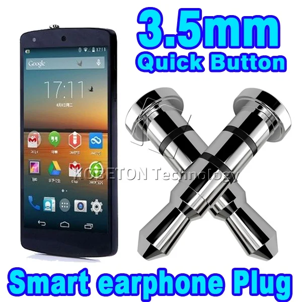 kebidumei 1pair Dustproof Plug Earphone Jack 3.5mm Smart Quick Click Button Key For Xiaomi Mobile Phone Android | Электроника