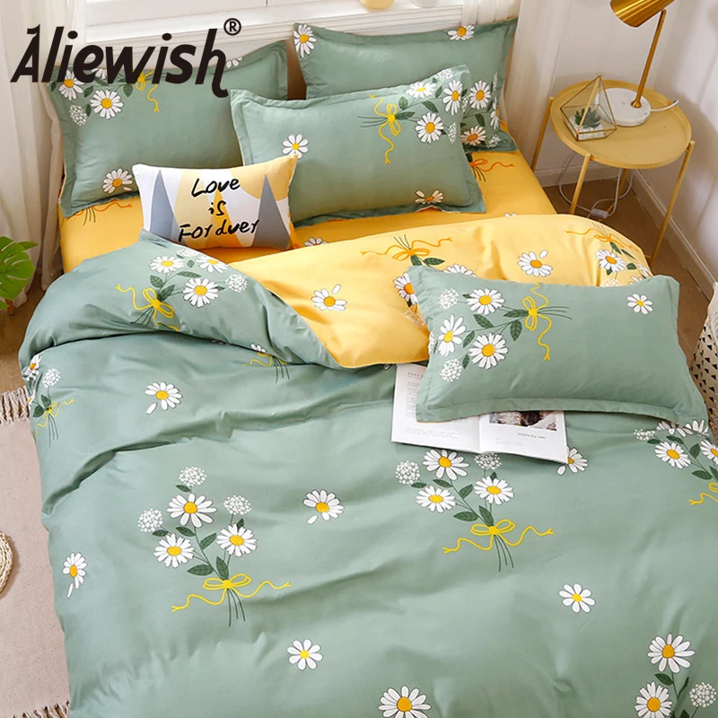 Nordic Printed Floral Duvet Cover Set With Pillowcase Flat Bed Linen Sheet Bedding Sets Single Double Queen King Quilt Covers
Nordic Printed Floral Duvet Cover Set With Pillowcase Flat Bed Linen Sheet Bedding Sets Single Double Queen King Quilt Covers