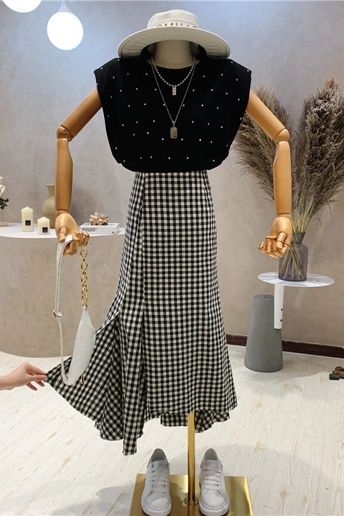 Plaid Skirt for Women 2021 Summer New High Waist A Line Skirt Slimming Split Hip Skirt Female Pleated Casual Skirt
Plaid Skirt for Women 2021 Summer New High Waist A Line Skirt Slimming Split Hip Skirt Female Pleated Casual Skirt