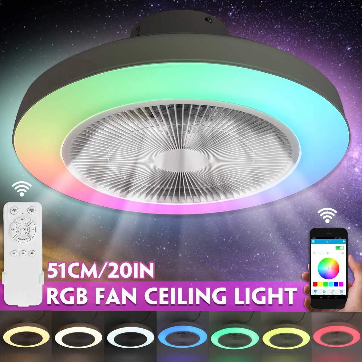 51CM WIFI Intelligent Ceiling Fan with Lamp Electric Fan Bedroom Decor Ventilator Lamp Smart APP Control With Remote Control
51CM WIFI Intelligent Ceiling Fan with Lamp Electric Fan Bedroom Decor Ventilator Lamp Smart APP Control With Remote Control