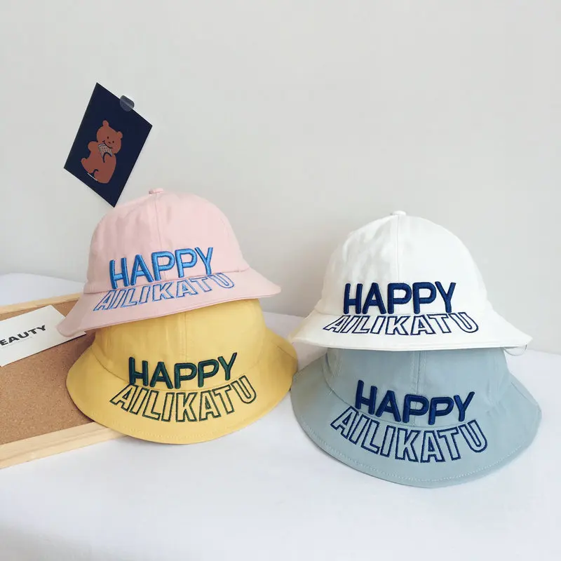 Simple letter embroidery Children's Big edge basin hat sunshade baby fisherman hat boys and girls
Simple letter embroidery Children's Big edge basin hat sunshade baby fisherman hat boys and girls