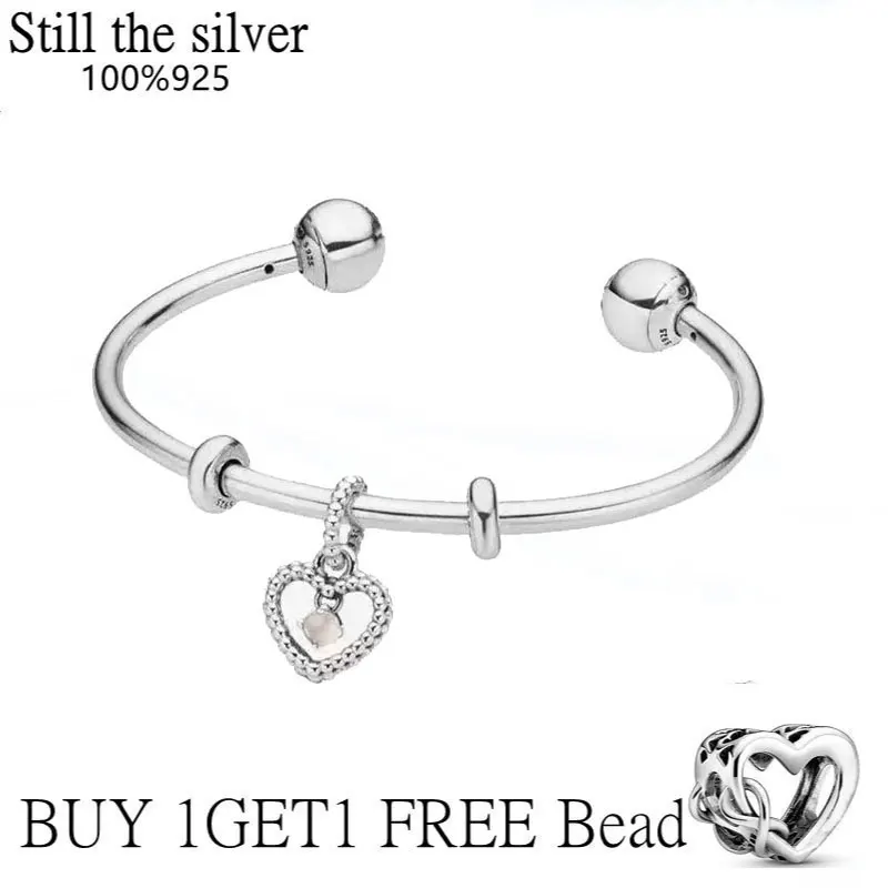 Hot Sale High Quality Real 100% 925 Sterling Silver pan bracelet Love heart bracelet For Women Fit Original DIY Charm Jewelry
Hot Sale High Quality Real 100% 925 Sterling Silver pan bracelet Love heart bracelet For Women Fit Original DIY Charm Jewelry