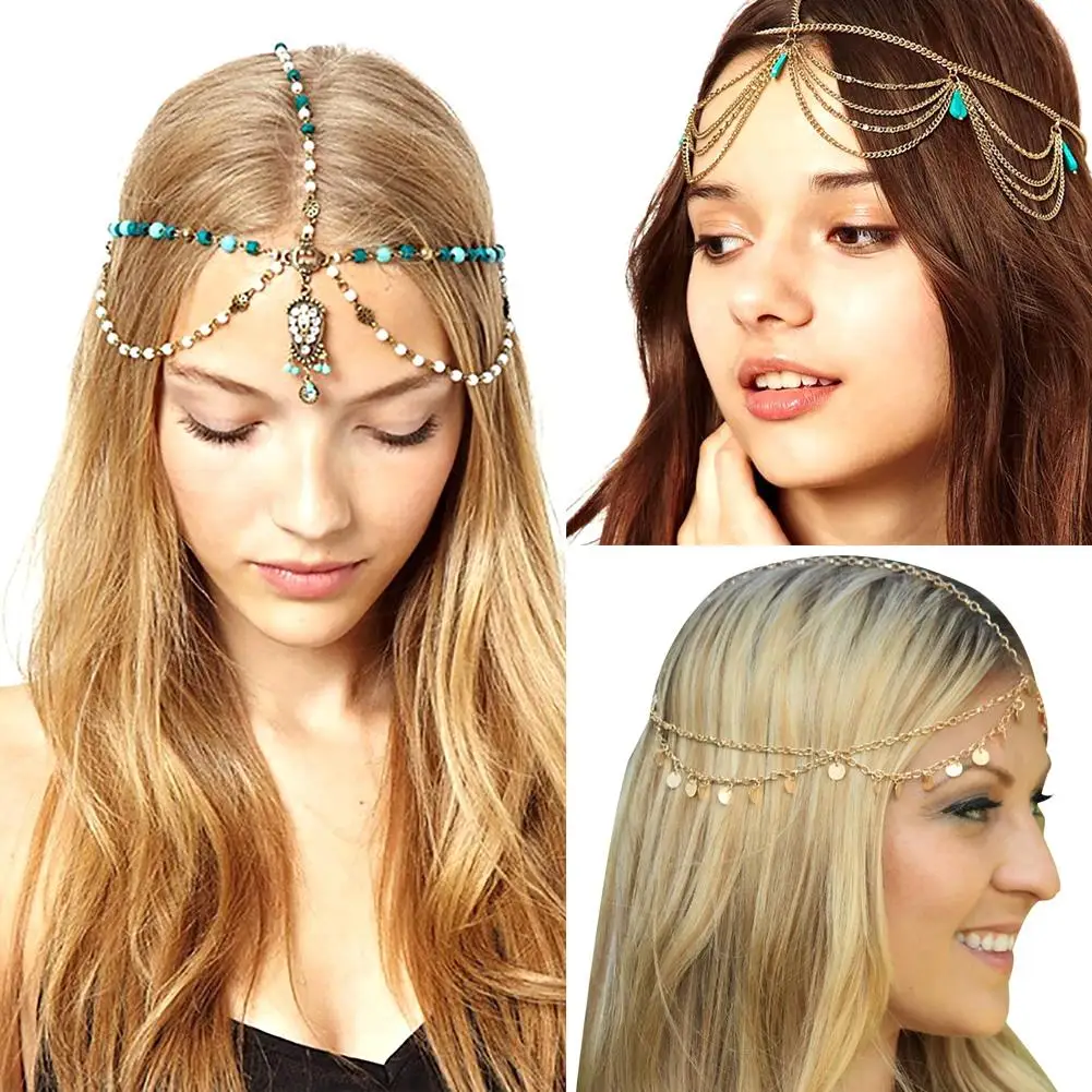 Indian Boho Beads Cross Pendant Bride Head Chain Headband Headpiece Jewelry Luxury Wedding Headpiece Crystal Bridal Tiara
Indian Boho Beads Cross Pendant Bride Head Chain Headband Headpiece Jewelry Luxury Wedding Headpiece Crystal Bridal Tiara