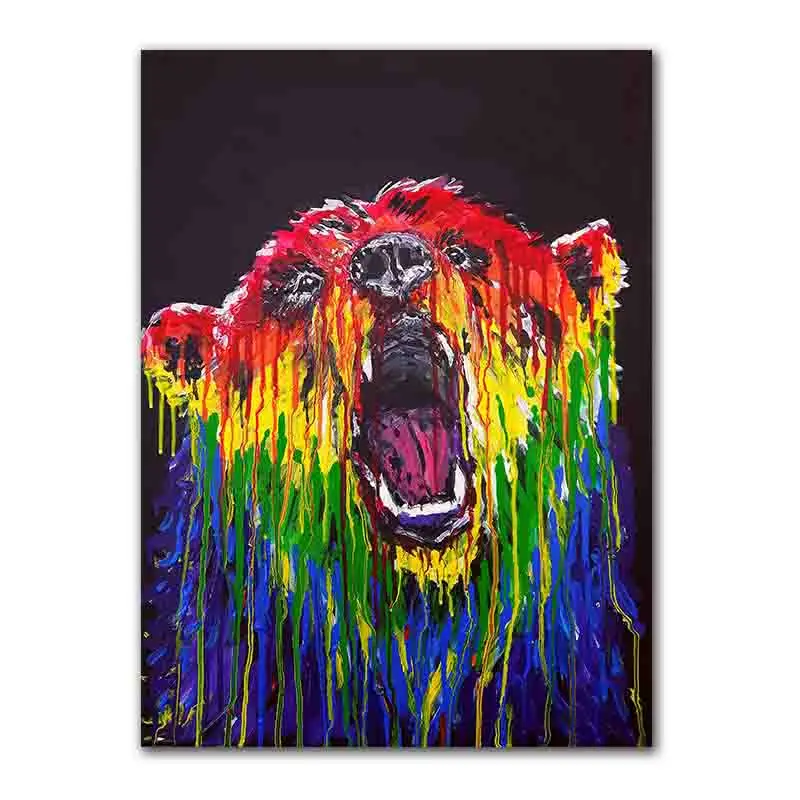 Wall Art Colorful Bear Canvas Painting Nordic Posters And Prints Animals Wall Pictures For Living Room Decor
Wall Art Colorful Bear Canvas Painting Nordic Posters And Prints Animals Wall Pictures For Living Room Decor