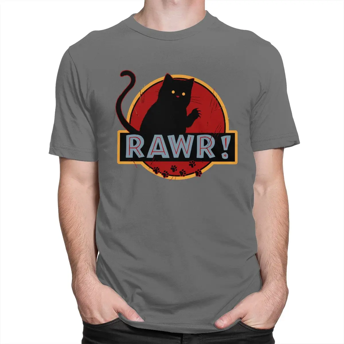 Novelty Vintage Rawr Cat T Shirt Men Short Sleeved Streetwear Tee Tops Black Dangerous Cat Tshirt Soft Cotton T-Shirt Gift Idea
Novelty Vintage Rawr Cat T Shirt Men Short Sleeved Streetwear Tee Tops Black Dangerous Cat Tshirt Soft Cotton T-Shirt Gift Idea