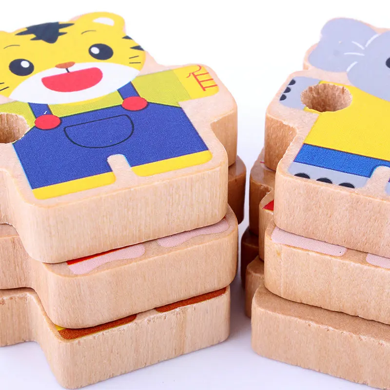 Cartoon Animal Model Building Blocks Beaded Game 2 set Educational Toddler Kindergarten Supplies Children Montessori Wooden Toys
Cartoon Animal Model Building Blocks Beaded Game 2 set Educational Toddler Kindergarten Supplies Children Montessori Wooden Toys
