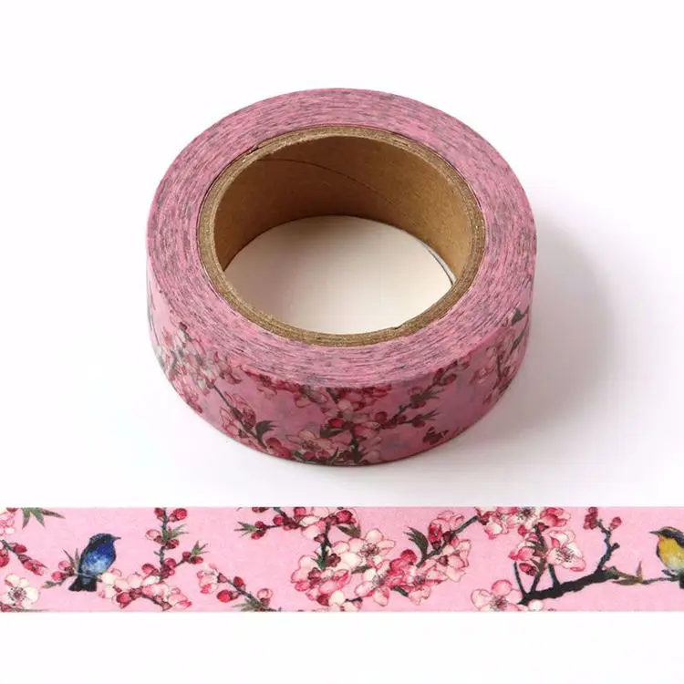 1 PC Colorful Floral Paper Washi Tape 15mm*10m Flowers Masking Tapes Decorative Stickers DIY Japanese decoration tape
1 PC Colorful Floral Paper Washi Tape 15mm*10m Flowers Masking Tapes Decorative Stickers DIY Japanese decoration tape