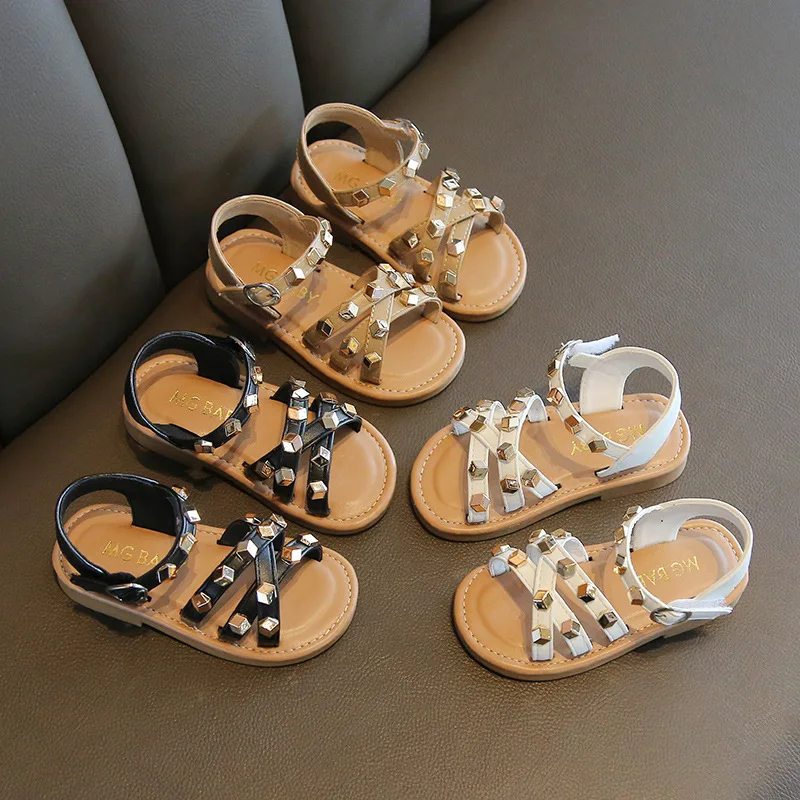 Girls Sandals Princess Shoes 2021 Children Soft-soled Flat-heel Beach Shoes Buckle Rivets Flats Crystal for Party Beach Shoes
Girls Sandals Princess Shoes 2021 Children Soft-soled Flat-heel Beach Shoes Buckle Rivets Flats Crystal for Party Beach Shoes