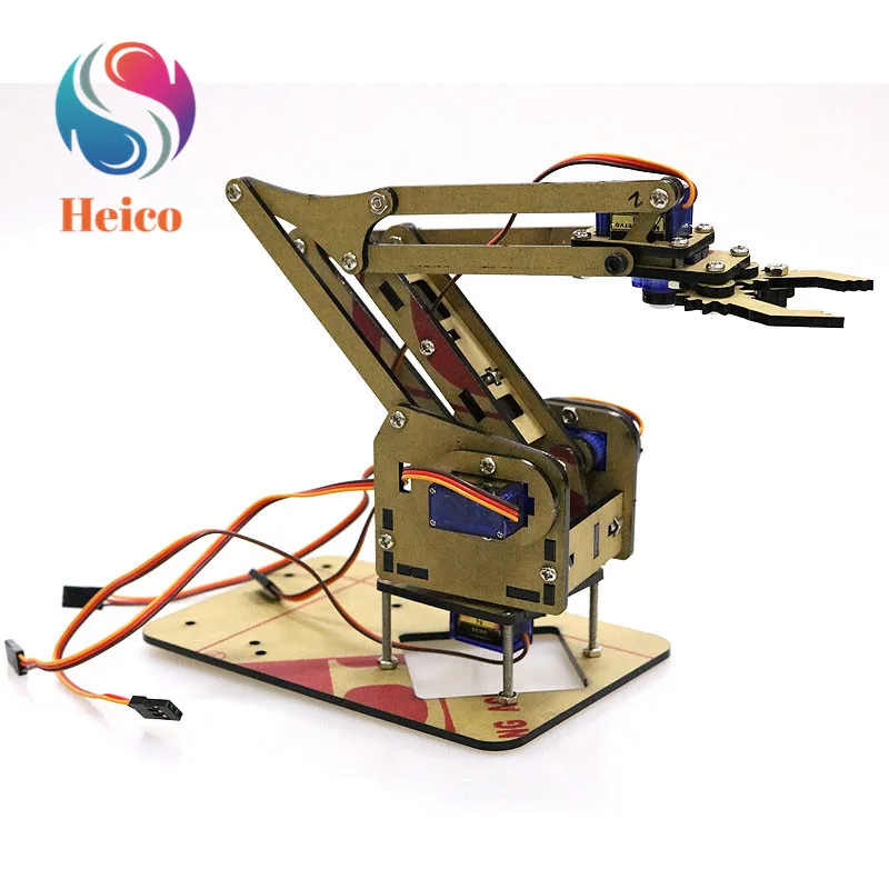 4 DOF Acrylic Robot Arm Manipulator Claw Clamp With MG90s/SG90 Bluetooth Wireless Control for Arduino DIY Robotic Model Kit
4 DOF Acrylic Robot Arm Manipulator Claw Clamp With MG90s/SG90 Bluetooth Wireless Control for Arduino DIY Robotic Model Kit