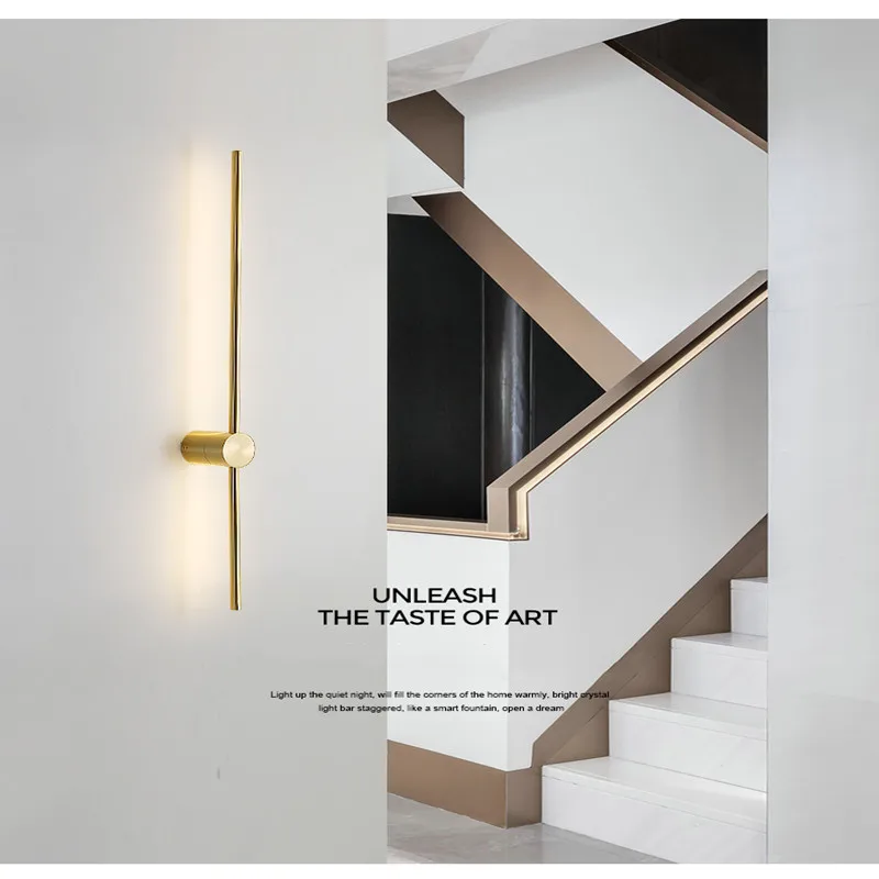 Postmodern Light Luxury Copper Wall Lamp Bedroom Living Room Designer Creative Mirror Front Lamp Hotel Aisle Strip Wall Lamp
Postmodern Light Luxury Copper Wall Lamp Bedroom Living Room Designer Creative Mirror Front Lamp Hotel Aisle Strip Wall Lamp