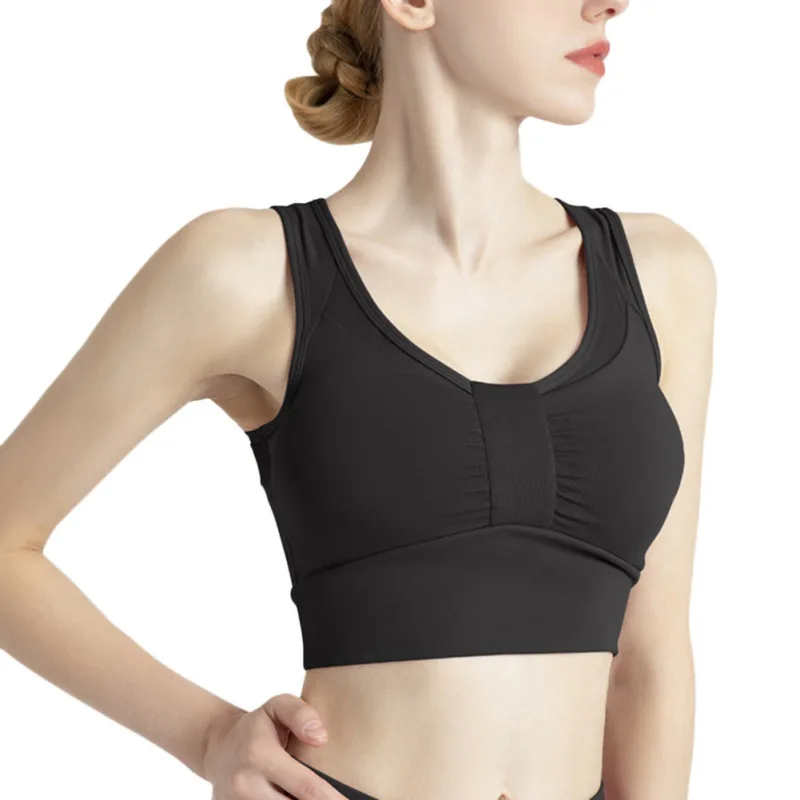 Summer Tank Tops Shockproof Gathered Bras Women Fitness Sports Sexy Lingerie Underwear
Summer Tank Tops Shockproof Gathered Bras Women Fitness Sports Sexy Lingerie Underwear