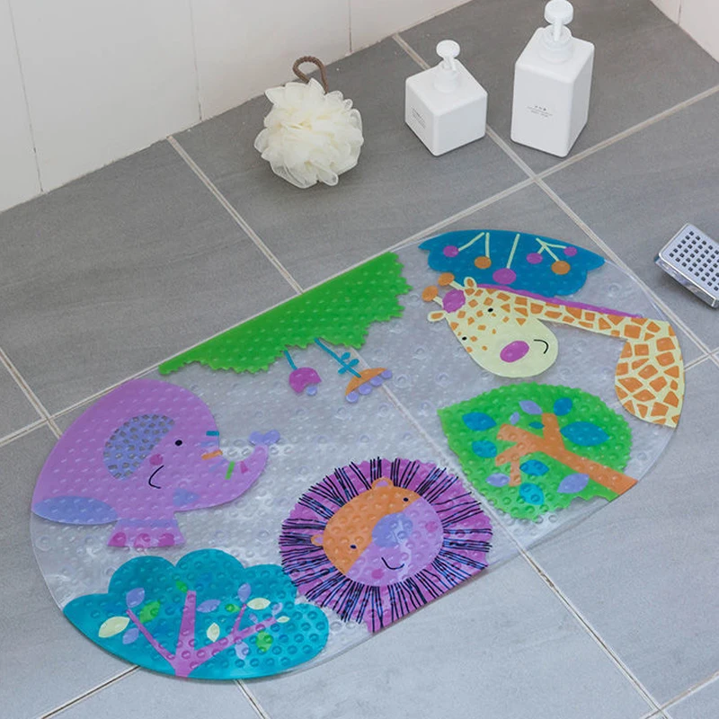 Cartoon Animal Park Bathroom Non-Slip Mats Bath Children Shower Pvc Suction Pads Plastic Rectangle Carpet Transparent Oval Rugs
Cartoon Animal Park Bathroom Non-Slip Mats Bath Children Shower Pvc Suction Pads Plastic Rectangle Carpet Transparent Oval Rugs