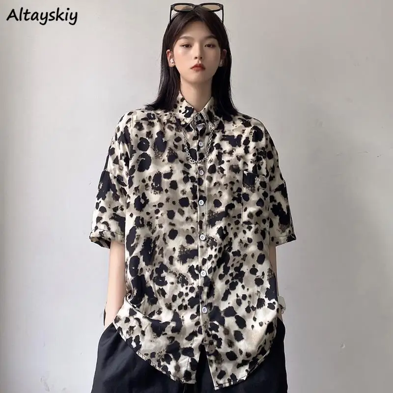 Leopard Shirts Women 2021 New Fashion Ins Hip Hop High Street Black Half Sleeve Unisex Oversize All-match S-5XL Loose Students
Leopard Shirts Women 2021 New Fashion Ins Hip Hop High Street Black Half Sleeve Unisex Oversize All-match S-5XL Loose Students