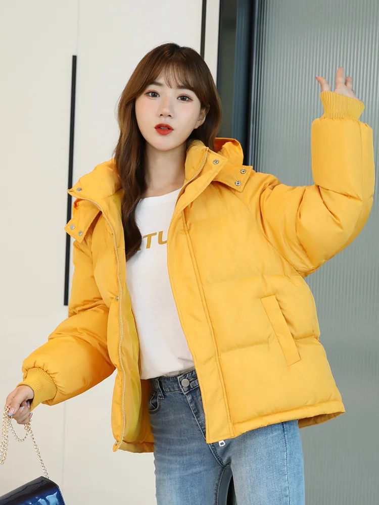 2021Down and down padded jacket new Korean style loose bread jacket women's winter jacket trend
2021Down and down padded jacket new Korean style loose bread jacket women's winter jacket trend