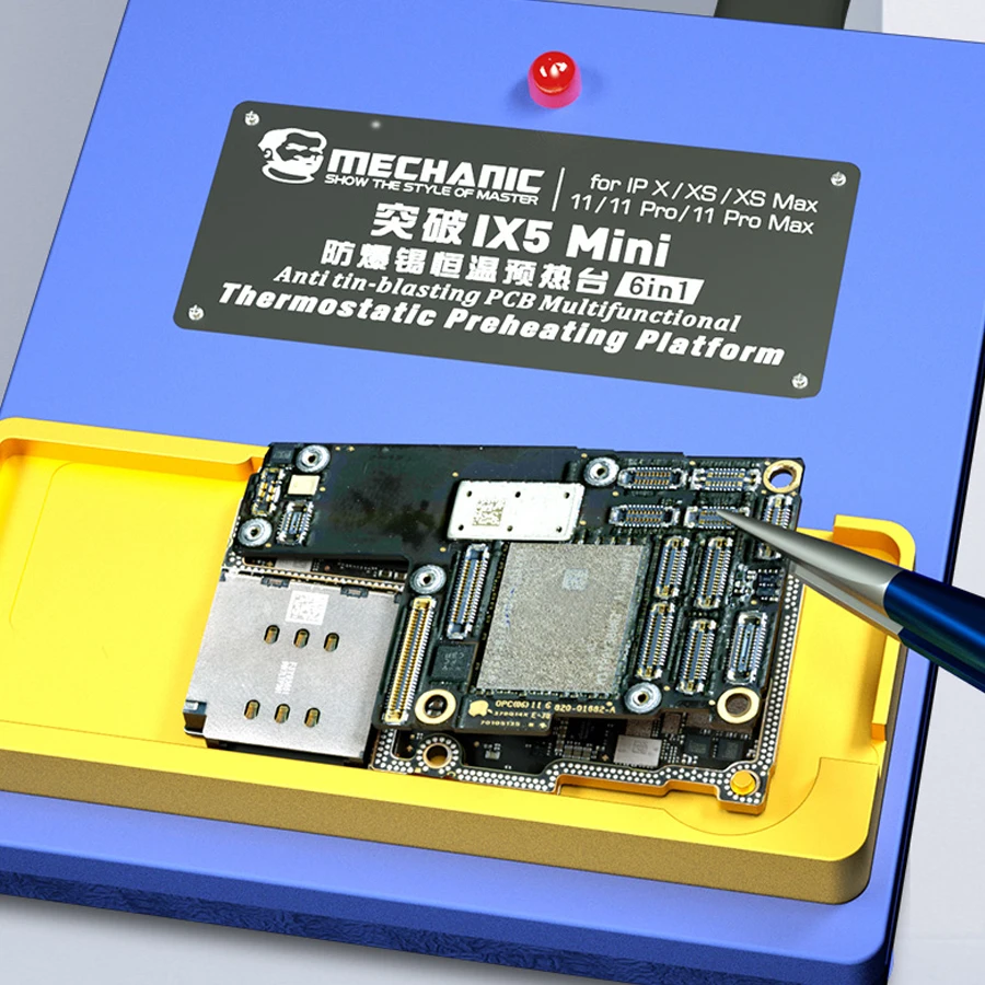 MECHANIC For iPhone X/XS/MAX/11/11 Pro Max Motherboard Layering Upper/Lower Split Preheater Logic Board Rework Heating Station
MECHANIC For iPhone X/XS/MAX/11/11 Pro Max Motherboard Layering Upper/Lower Split Preheater Logic Board Rework Heating Station