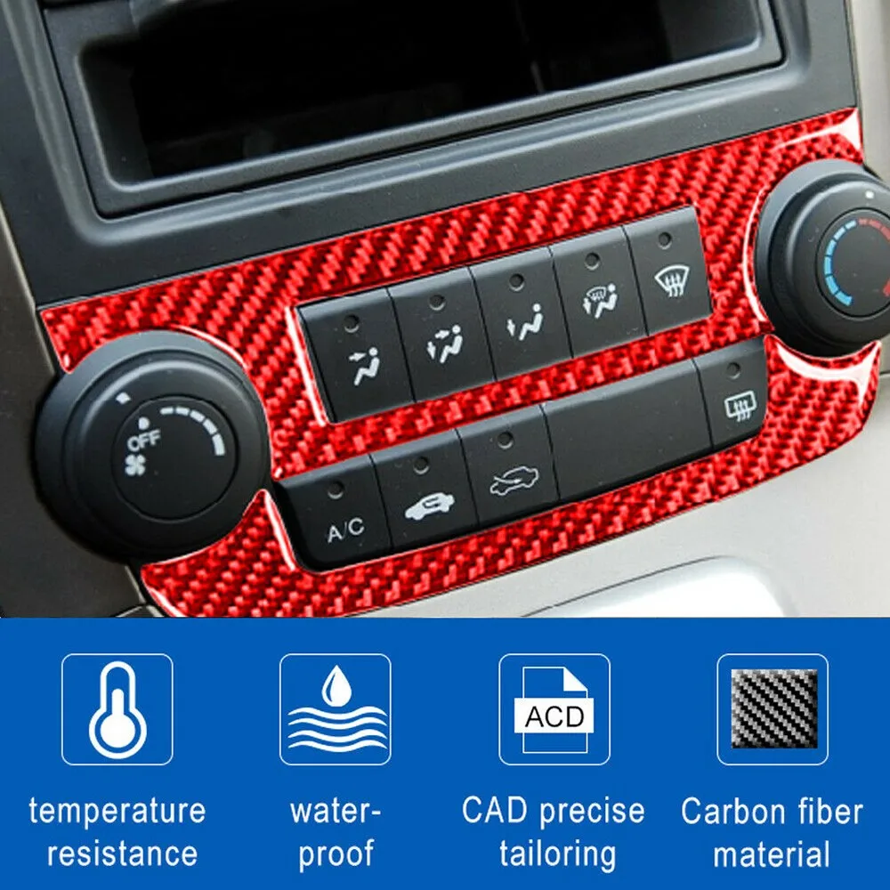 2Pcs Red Carbon Fiber Interior CD Panel Cover Trim For Honda CR-V CRV 2007-2011 2Pcs Made Of High-quality Carbon Fiber Material
2Pcs Red Carbon Fiber Interior CD Panel Cover Trim For Honda CR-V CRV 2007-2011 2Pcs Made Of High-quality Carbon Fiber Material