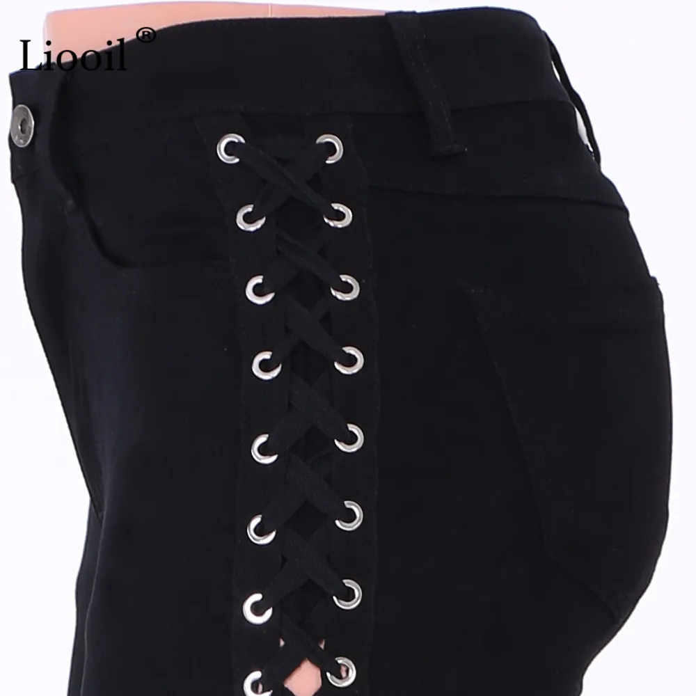 Liooil Plus Size Black Skinny Bandage Jeans For Women With Pockets Streetwear Hollow Out Jeans Trouser Sexy Denim Pencil Pants
Liooil Plus Size Black Skinny Bandage Jeans For Women With Pockets Streetwear Hollow Out Jeans Trouser Sexy Denim Pencil Pants