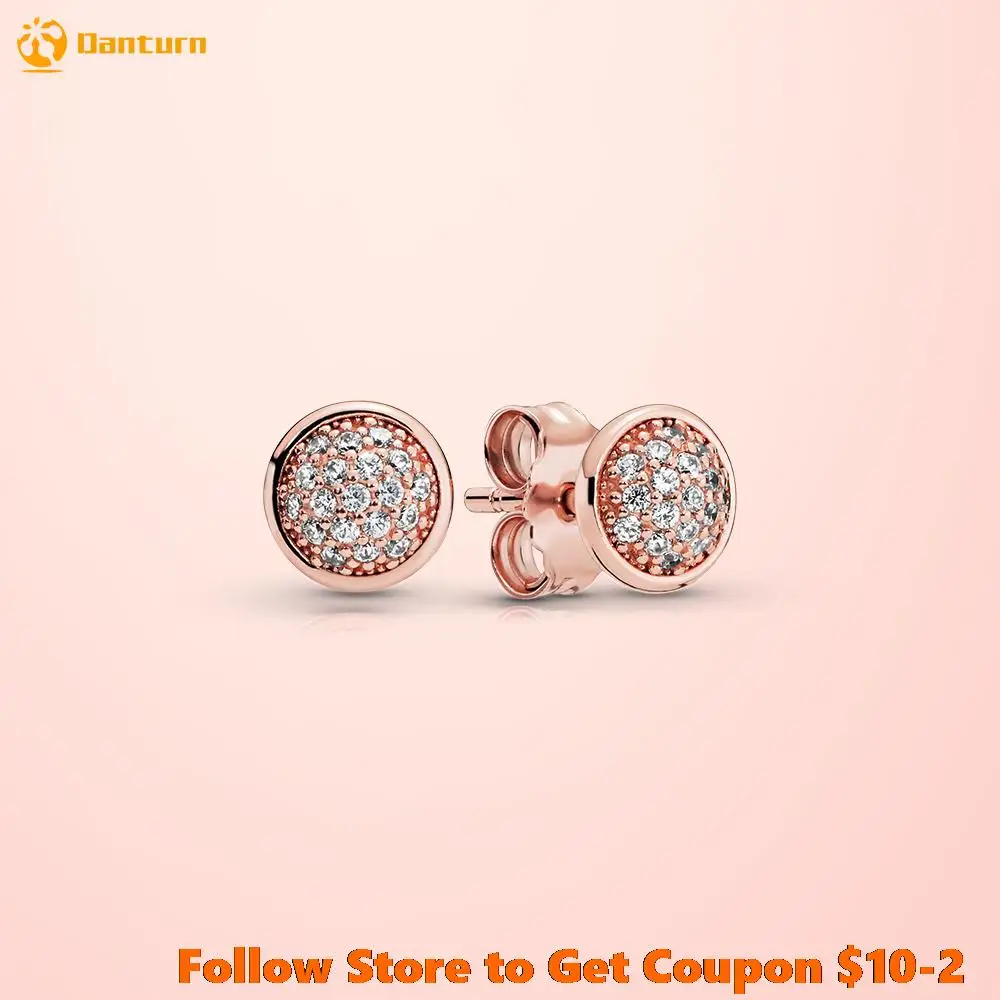 Danturn New 925 Sterling Silver Silver Rose Gold Pavé Stud Earrings For Women Earings Original Trendy Jewelry Making
Danturn New 925 Sterling Silver Silver Rose Gold Pavé Stud Earrings For Women Earings Original Trendy Jewelry Making