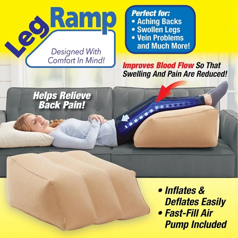 Inflatable Leg Pillow Wedge Pillow Soft Inflatable Leg Pillow Rest Pillow Cushion Portable Knee Pillow
Inflatable Leg Pillow Wedge Pillow Soft Inflatable Leg Pillow Rest Pillow Cushion Portable Knee Pillow