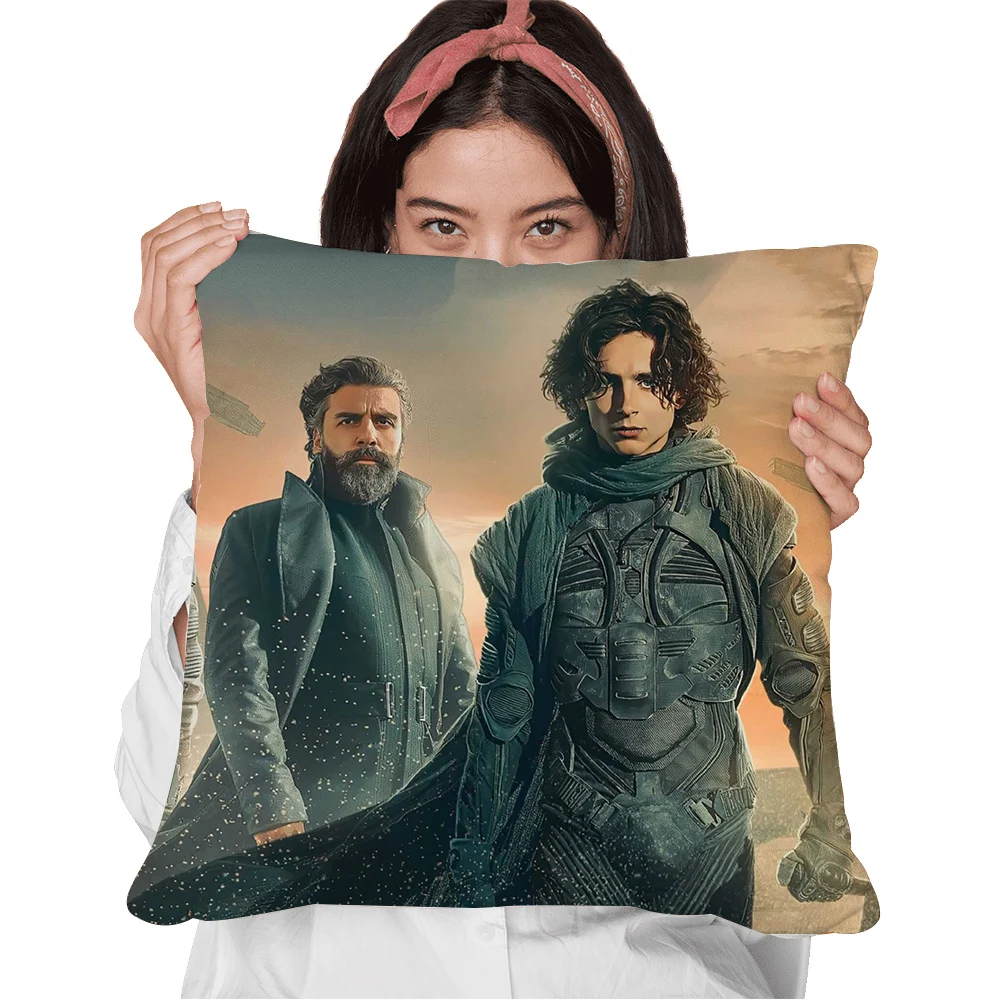 

CLOOCL Movie Dune Pillow Case 3D Graphic Sci-Fi Adventure Action Film Cover Cushion Double Side Printed Polyester Zip Pillowcase
