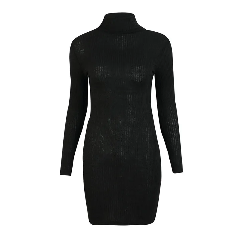 Sweater Turtleneck Dress Solid Color Long Sleeve Autumn Winter Mini Dress 2020 Fashion Women Warm Comfortable Bodycon Dress
Sweater Turtleneck Dress Solid Color Long Sleeve Autumn Winter Mini Dress 2020 Fashion Women Warm Comfortable Bodycon Dress