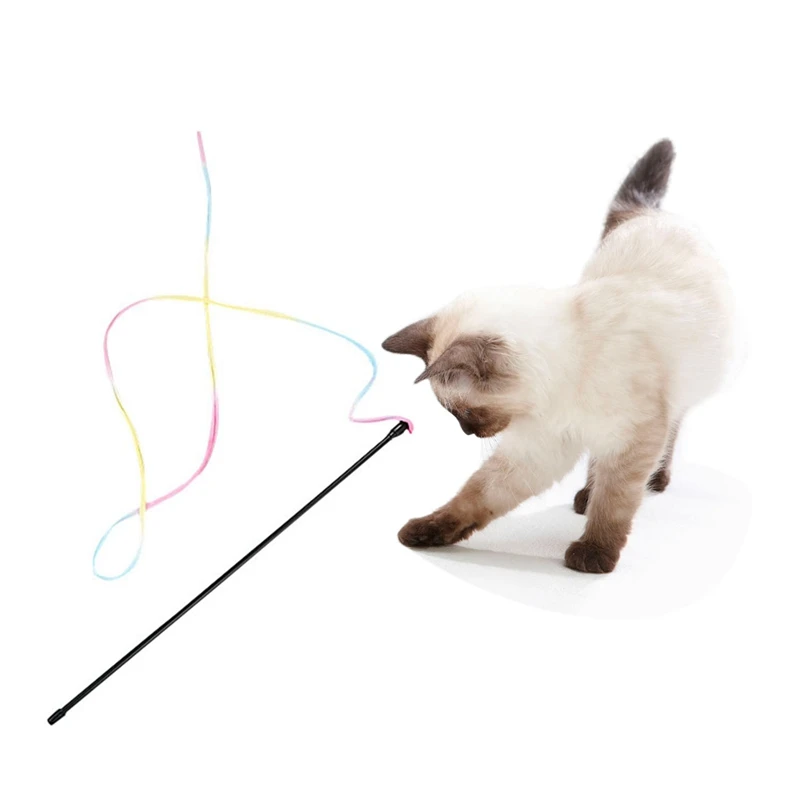 Cat Toys Cute Funny Colorful Rod Teaser Wand Plastic Pet Toys for Cats Interactive Stick Pet Supplies/
Cat Toys Cute Funny Colorful Rod Teaser Wand Plastic Pet Toys for Cats Interactive Stick Pet Supplies/
