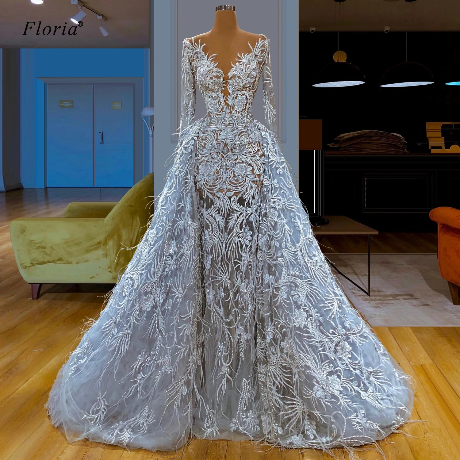 Turkish Abendkleider Two Pieces Evening Dresses Long Formal Robe De Soiree See Through Lace Prom Party Gowns Vestidos Customize
Turkish Abendkleider Two Pieces Evening Dresses Long Formal Robe De Soiree See Through Lace Prom Party Gowns Vestidos Customize