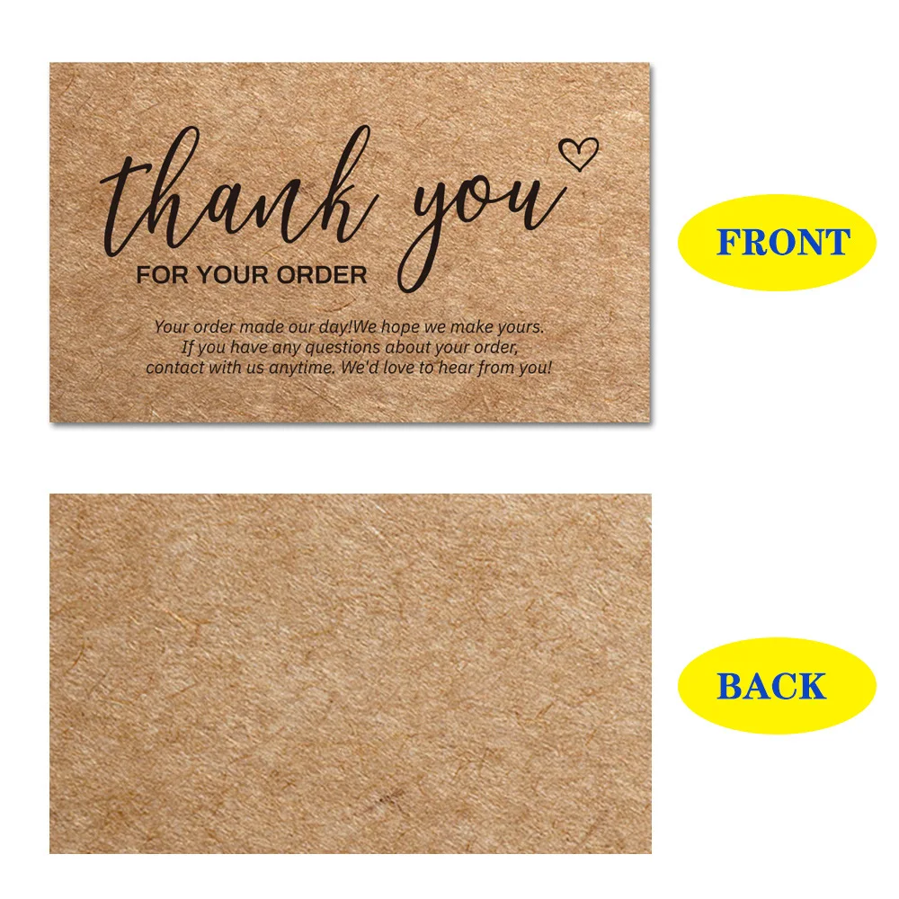 30pcs/lot Kraft Thank You Card Thank You for Your Order Cards Praise for Small Business Decor for Shop Gift Packet Postcard
30pcs/lot Kraft Thank You Card Thank You for Your Order Cards Praise for Small Business Decor for Shop Gift Packet Postcard