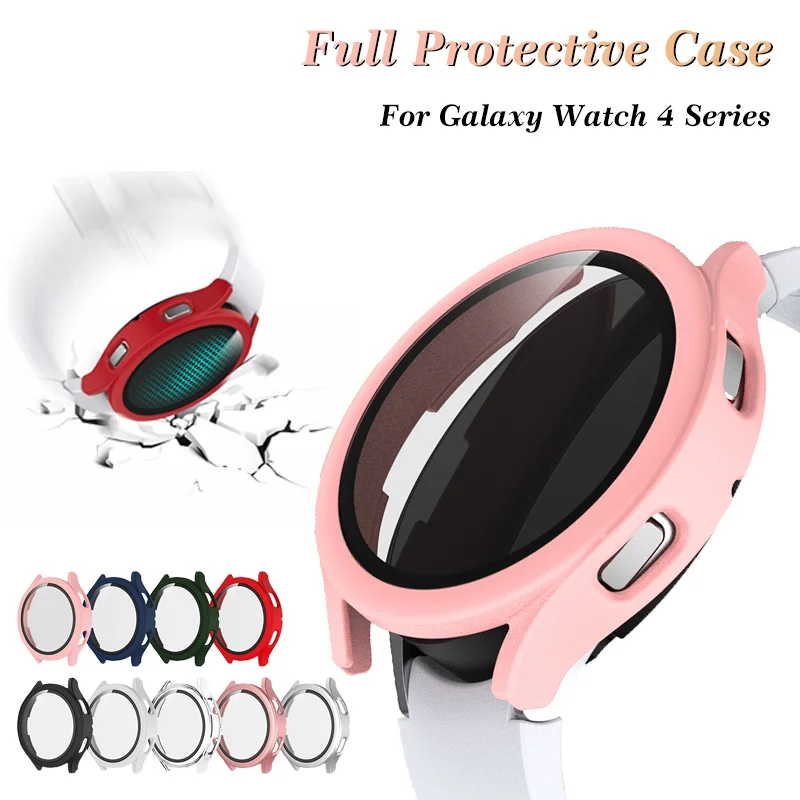 Watch Case For Samsung Galaxy Watch 4 40mm Tempered Glass Cover For Galaxy watch 4 44mm Screen Protector Bumper Shell
Watch Case For Samsung Galaxy Watch 4 40mm Tempered Glass Cover For Galaxy watch 4 44mm Screen Protector Bumper Shell