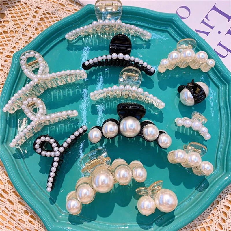 Women Pearl Hair Claws Crab Fashion Hair Clips for Girls Barrettes Hairpins Headwear Hairgirps Hair Accessories
Women Pearl Hair Claws Crab Fashion Hair Clips for Girls Barrettes Hairpins Headwear Hairgirps Hair Accessories