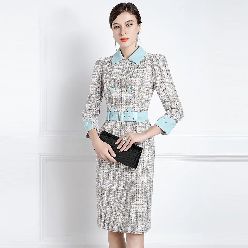 High End Temperament Windbreaker 2021 New Spring And Summer Women's Medium And Long Splicing British Tweed Coat
High End Temperament Windbreaker 2021 New Spring And Summer Women's Medium And Long Splicing British Tweed Coat