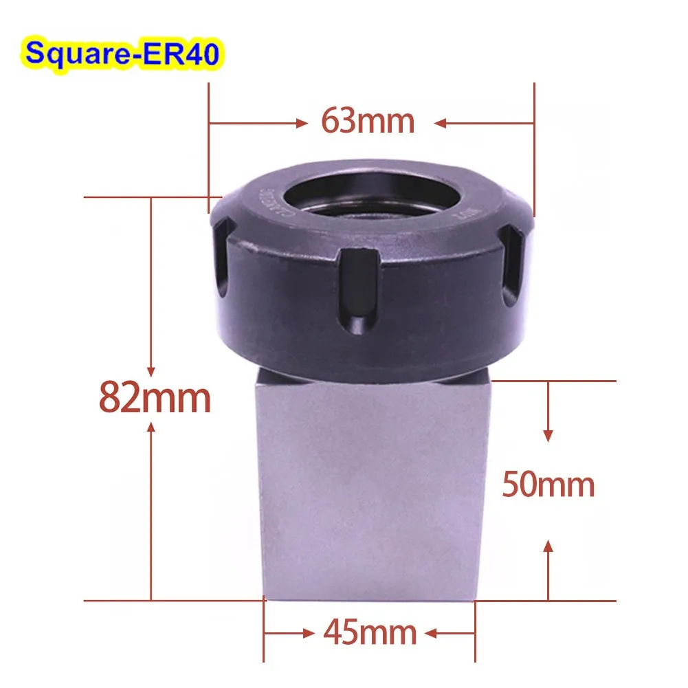 Square ER32 ER25 ER40 Chuck Block Hard Steel Spring Square Chuck Seat For Lathe CNC Machine Tools Parts
Square ER32 ER25 ER40 Chuck Block Hard Steel Spring Square Chuck Seat For Lathe CNC Machine Tools Parts
