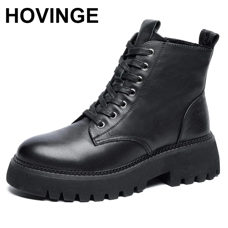 HOVINGE Cow Leather Ankle Boots For Women Warm Plush Winter Shoes High Heels Casual Ladies Autumn Winter Ankle Boots Women Shoes
HOVINGE Cow Leather Ankle Boots For Women Warm Plush Winter Shoes High Heels Casual Ladies Autumn Winter Ankle Boots Women Shoes